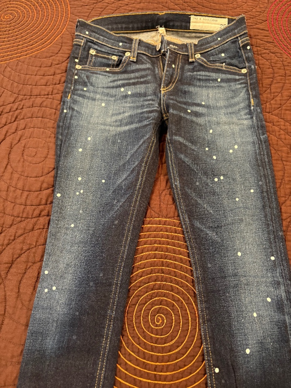 Rag&bone women’s paint splash jeans size 26